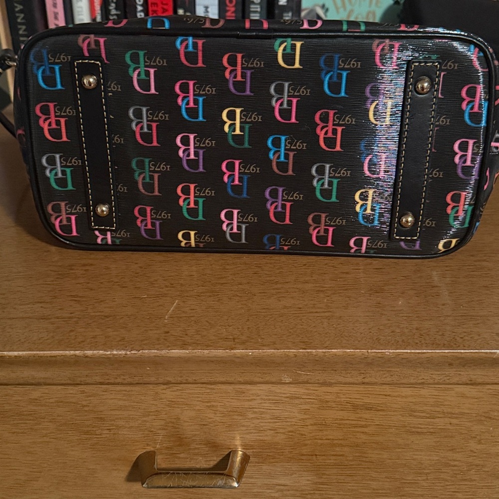 Dooney & Bourke Black Multicolor Satchel - Picture 5 of 5